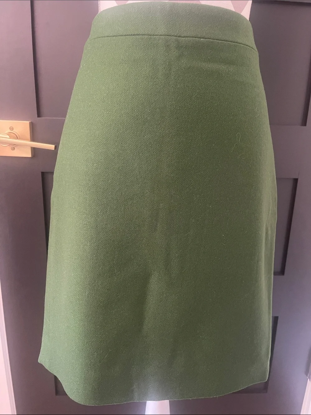 J.Crew Luxury Pencil Skirt In Double Serge Wool Size 4